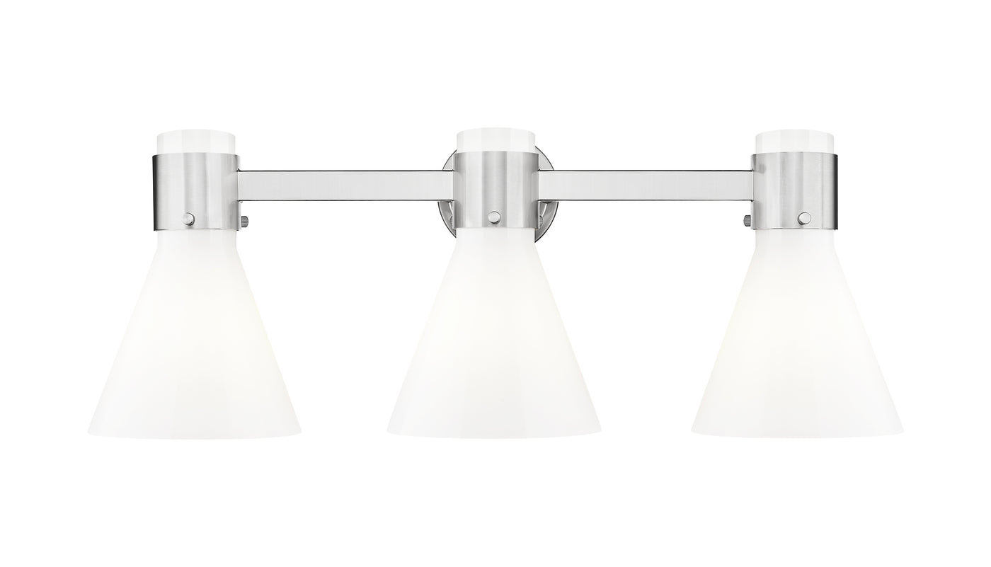 Downtown Urban Bath Vanity Light Brass Glass