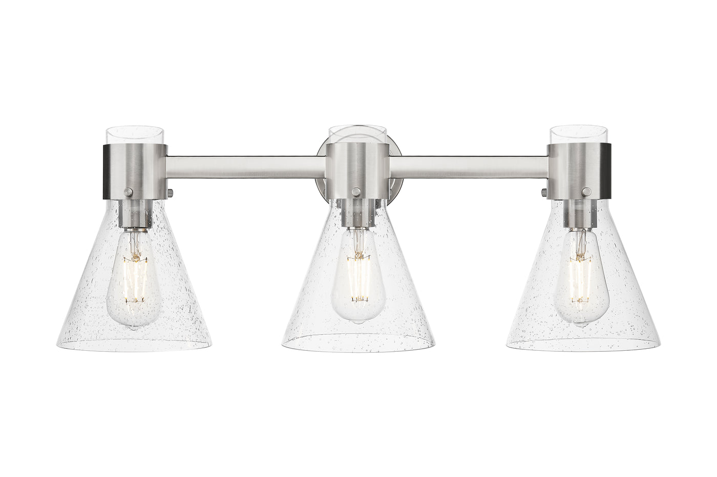 Downtown Urban Bath Vanity Light Brass Glass