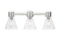Downtown Urban Bath Vanity Light Brass Glass
