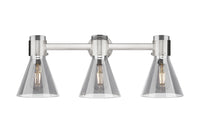 Downtown Urban Bath Vanity Light Brass Glass