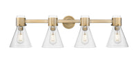 Downtown Urban Bath Vanity Light Cast Brass