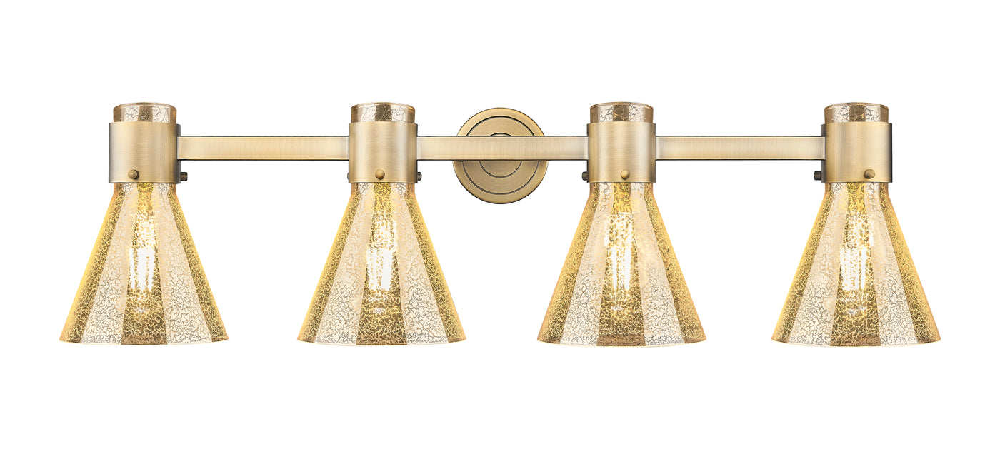 Downtown Urban Bath Vanity Light Cast Brass