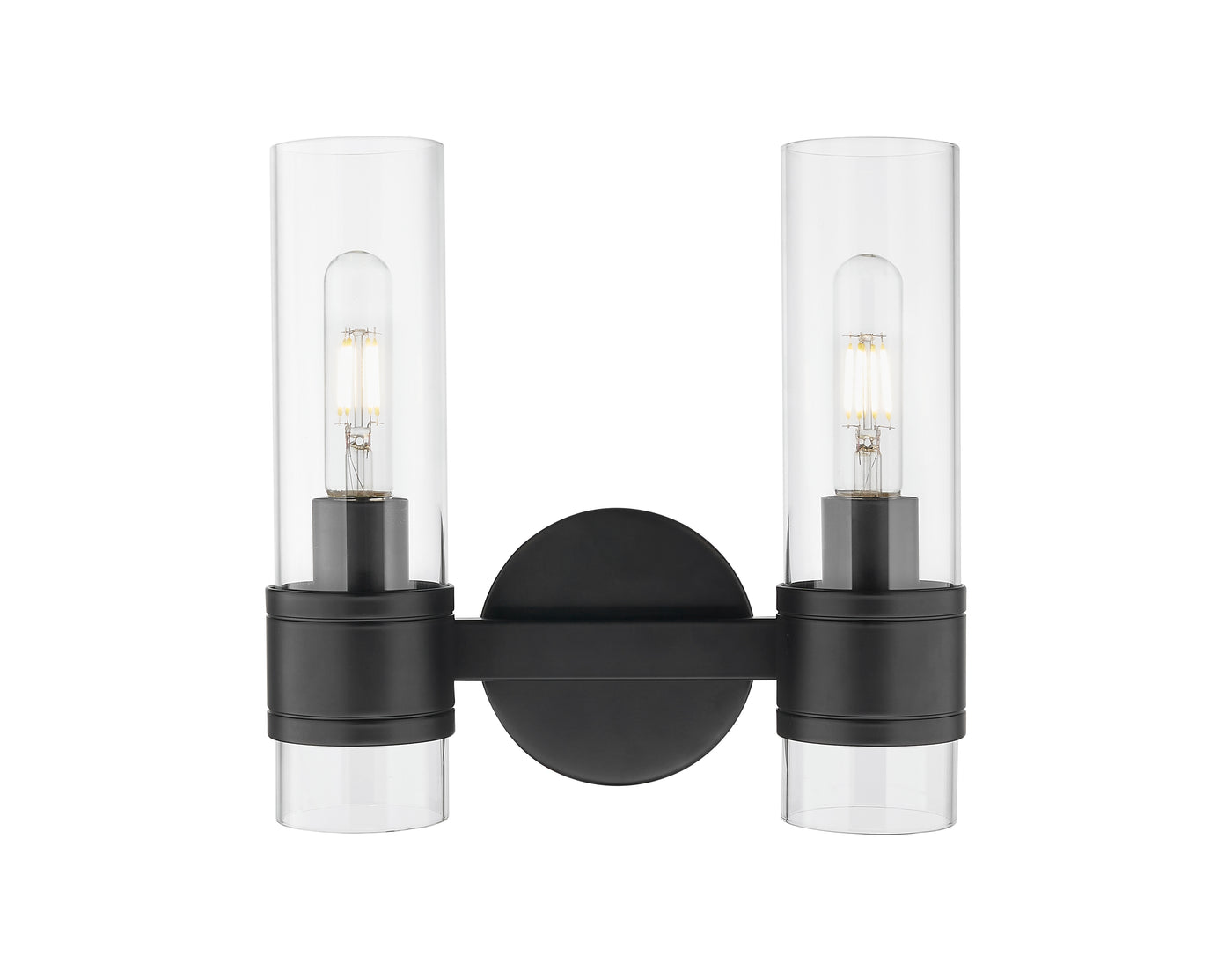 Downtown Urban Sconce Cast Brass Glass