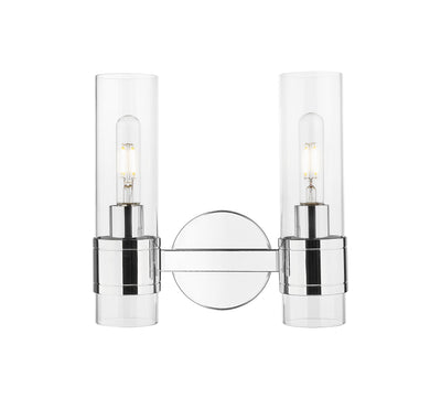 Downtown Urban Sconce Cast Brass Glass