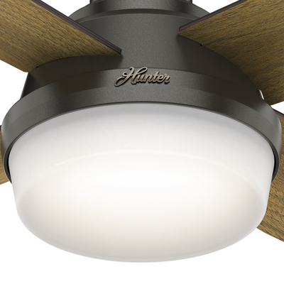 52 inch Dempsey Noble Bronze Low Profile Ceiling Fan with LED Light Kit and Handheld Remote