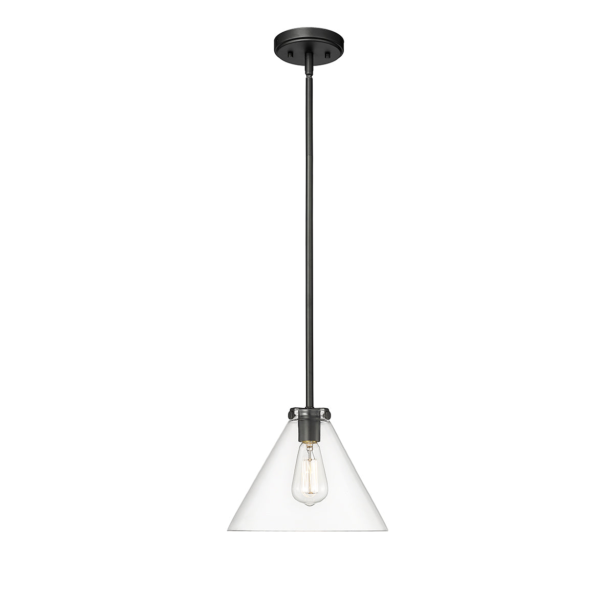 8.25'' Aliza Matte Black 1 Light Pendant