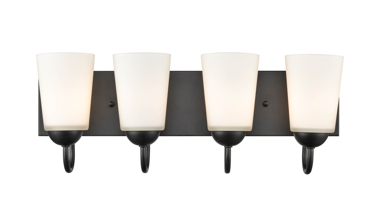 21.5'' Ivey Lake Matte Black 4 Light Bath Vanity
