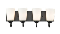 21.5'' Ivey Lake Matte Black 4 Light Bath Vanity