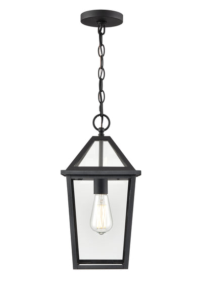 16.38'' Eston Textured Black 1 Light Hanging Lantern