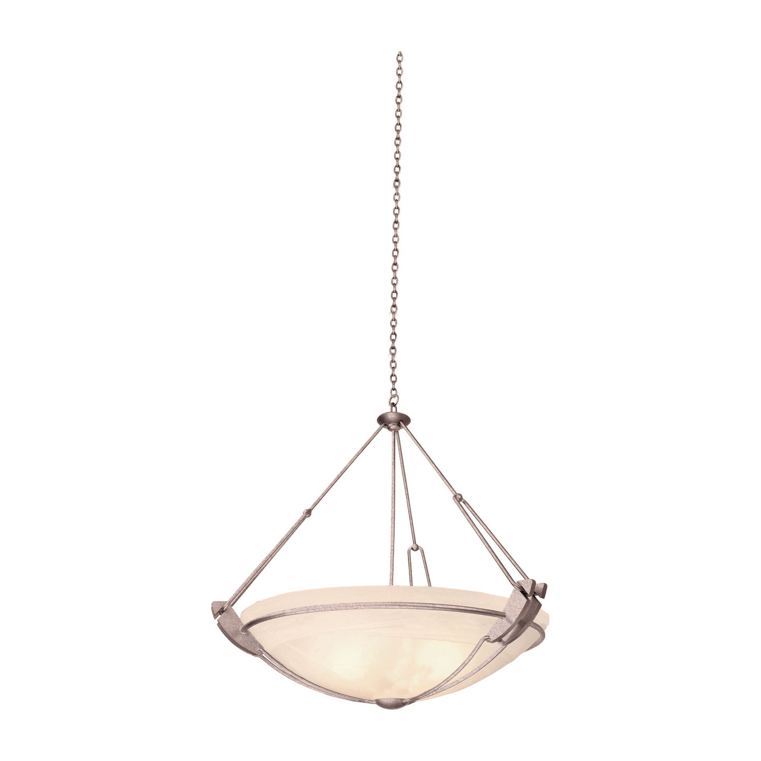 28'' Grande 3 Light Pearl Silver Pendant