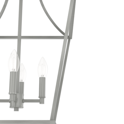 Laurel Ridge 15-inch 4-light Brushed Nickel Lantern Pendant