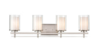 31'' Huderson Brushed Nickel 4 Light Bath Vanity