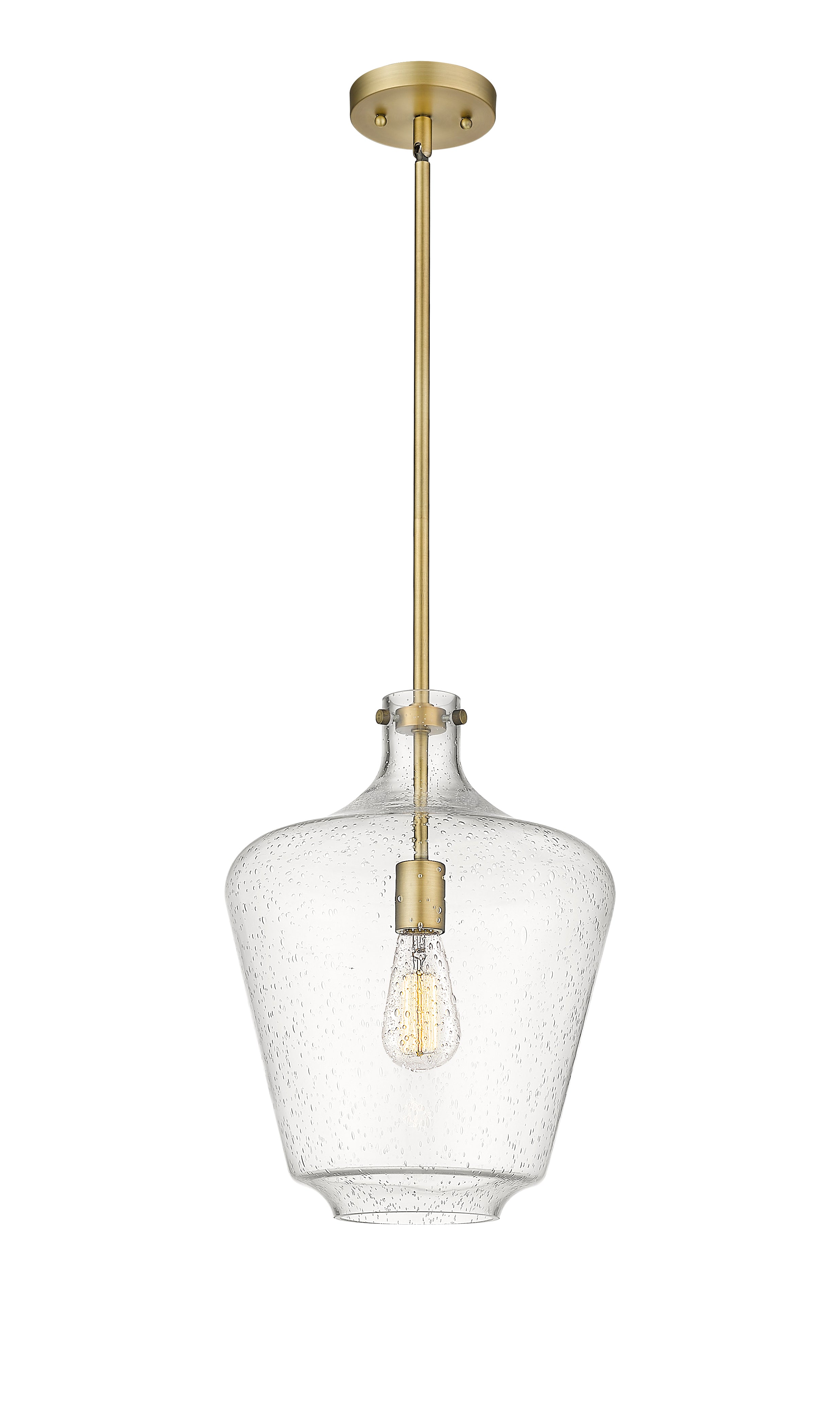 Norwalk Mini Pendant Brushed Brass Cast Steel