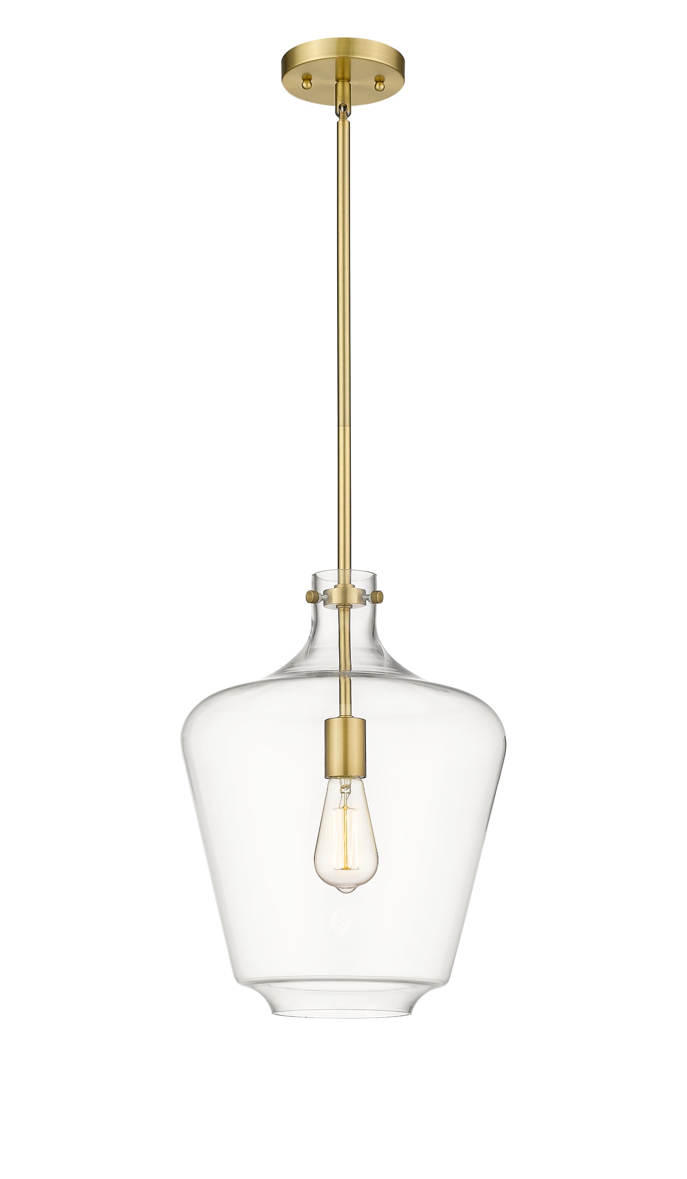 Norwalk Mini Pendant Brushed Brass Cast Steel