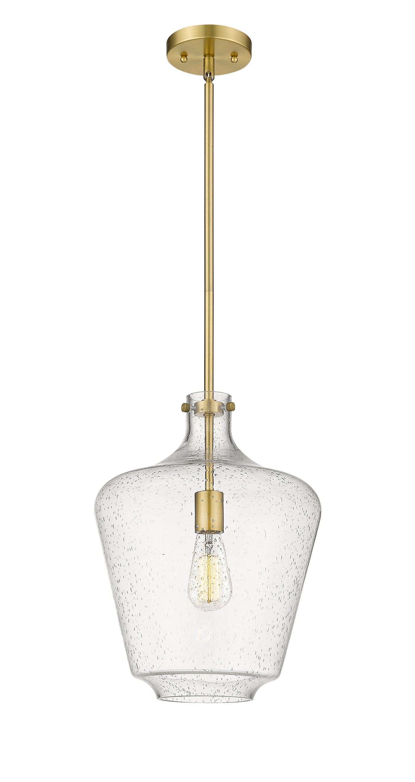 Norwalk Mini Pendant Brushed Brass Cast Steel