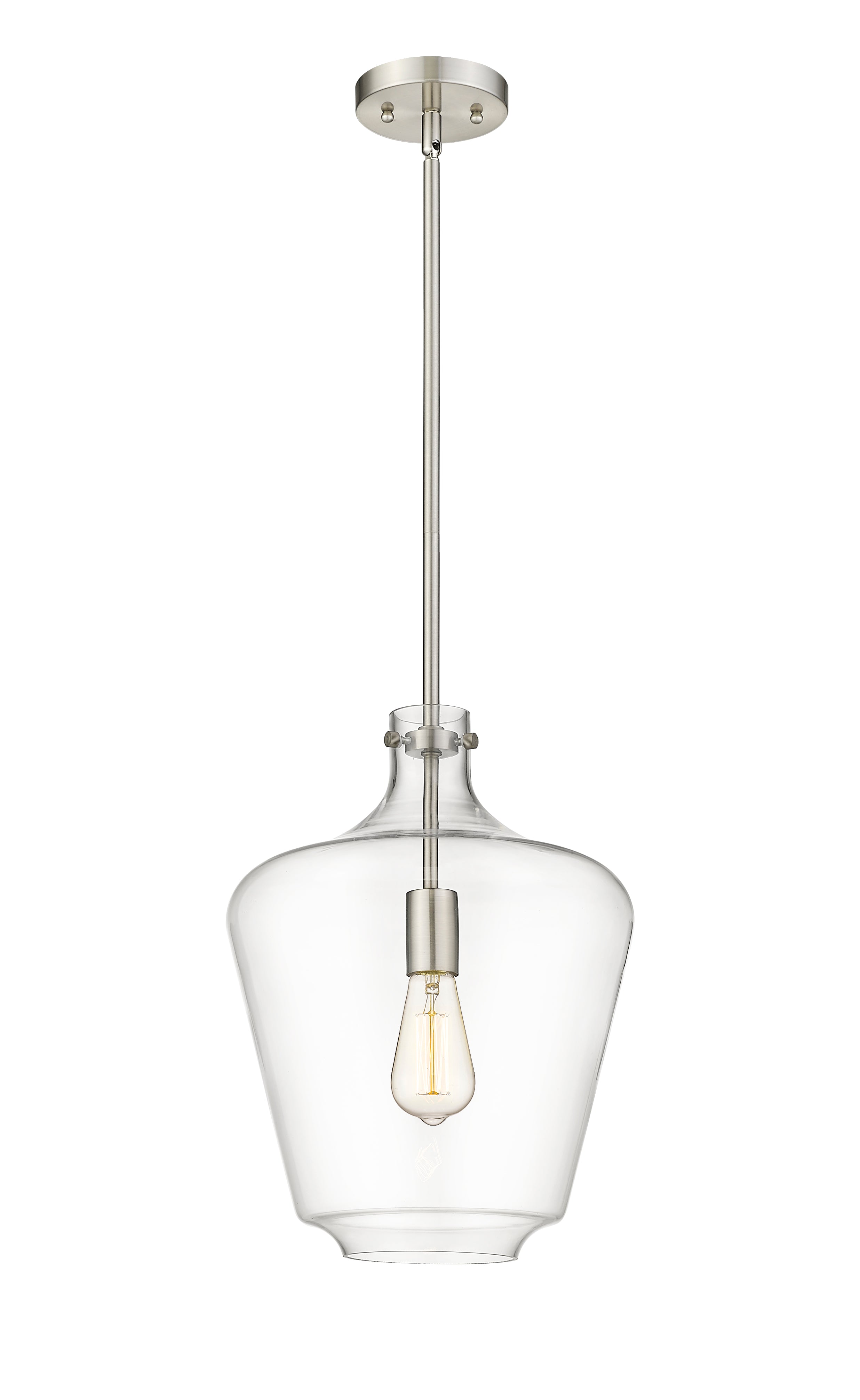 Norwalk Mini Pendant Brushed Brass Cast Steel