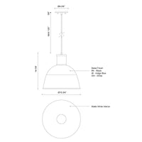 Irving 16-in Aluminum Pendant