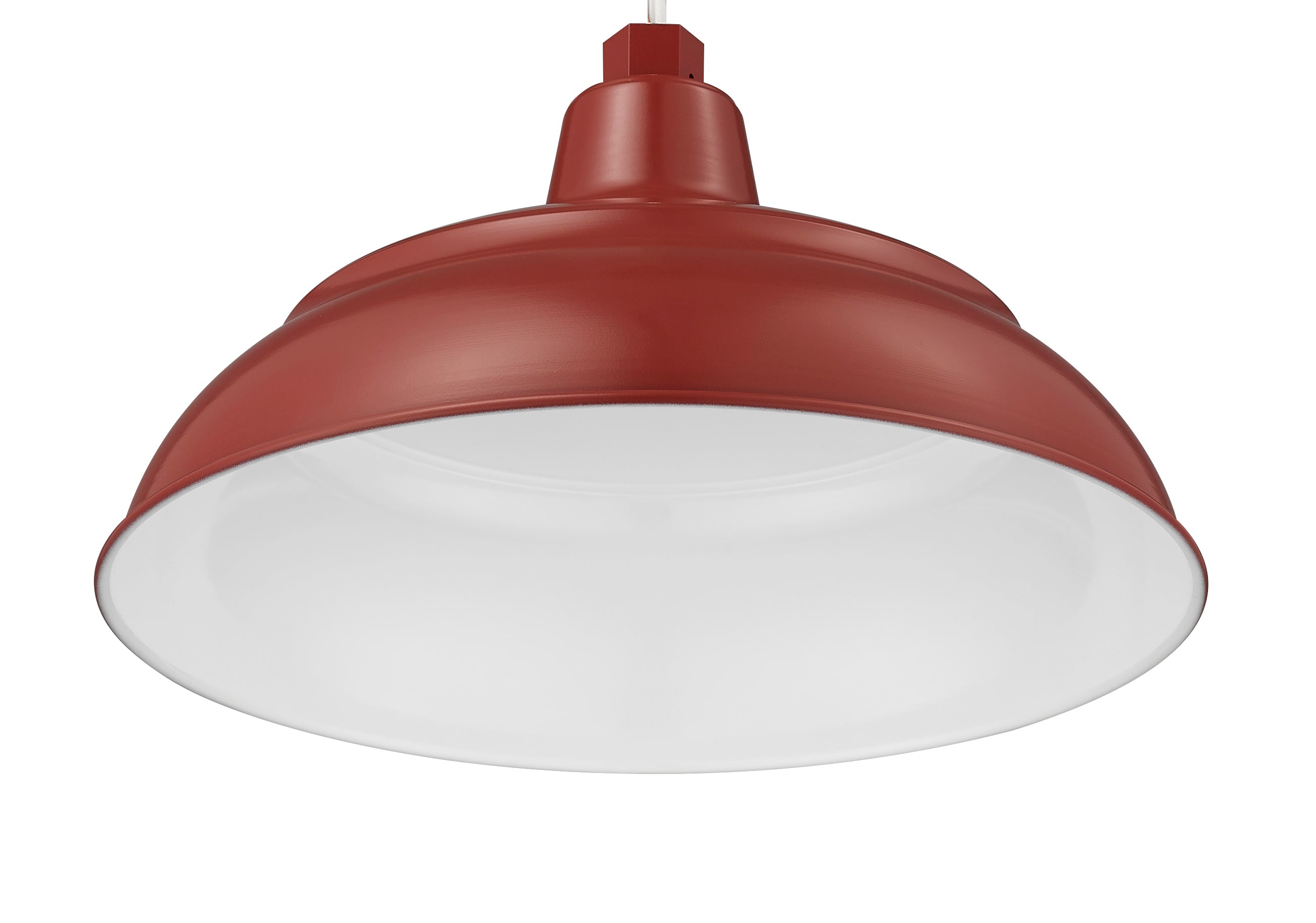 14-inch R Series Satin Red Warehouse Shade