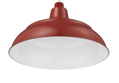 14-inch R Series Satin Red Warehouse Shade