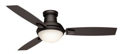 Casablanca 54 inch Verse Maiden Bronze Damp Rated Ceiling Fan with LED Light Kit and Handheld Remote