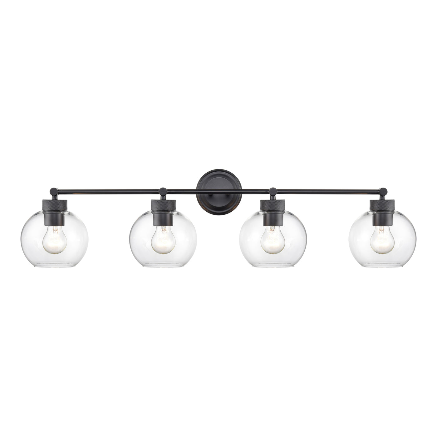 35'' Jonatan Matte Black 4 Light Bath Vanity