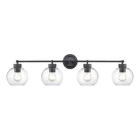 35'' Jonatan Matte Black 4 Light Bath Vanity