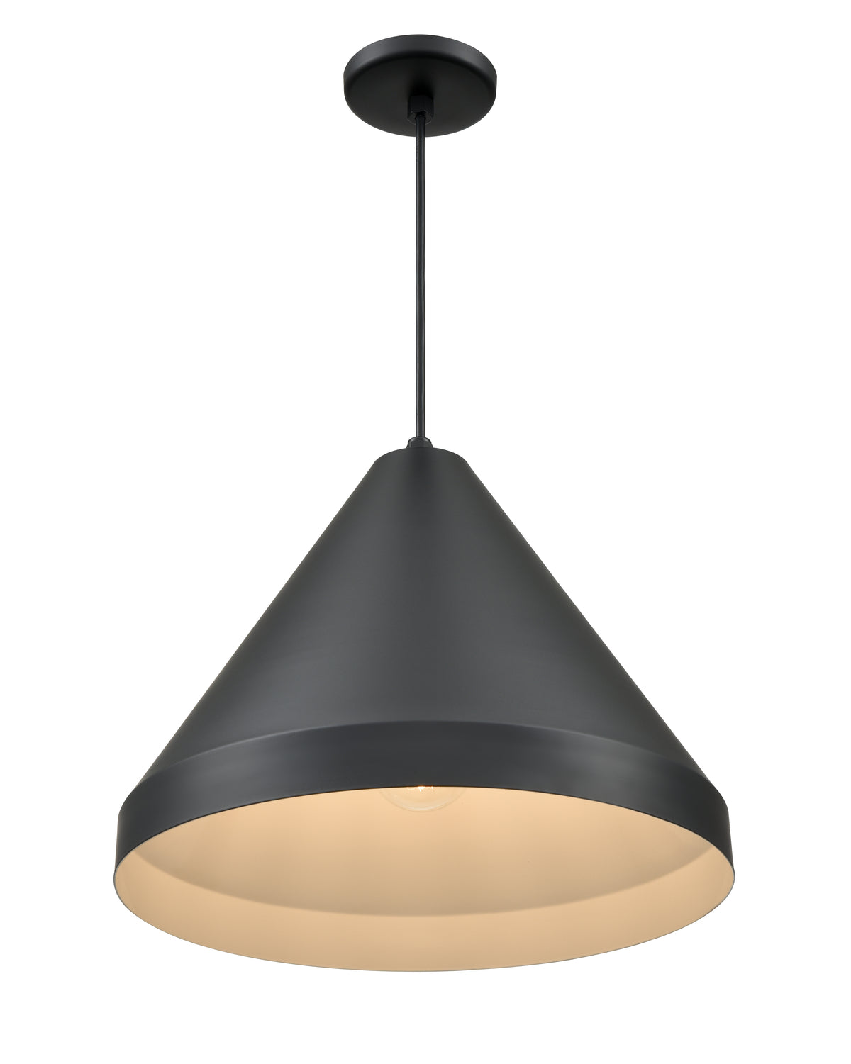 13.75'' R Series Satin Black 1 Light Pendant