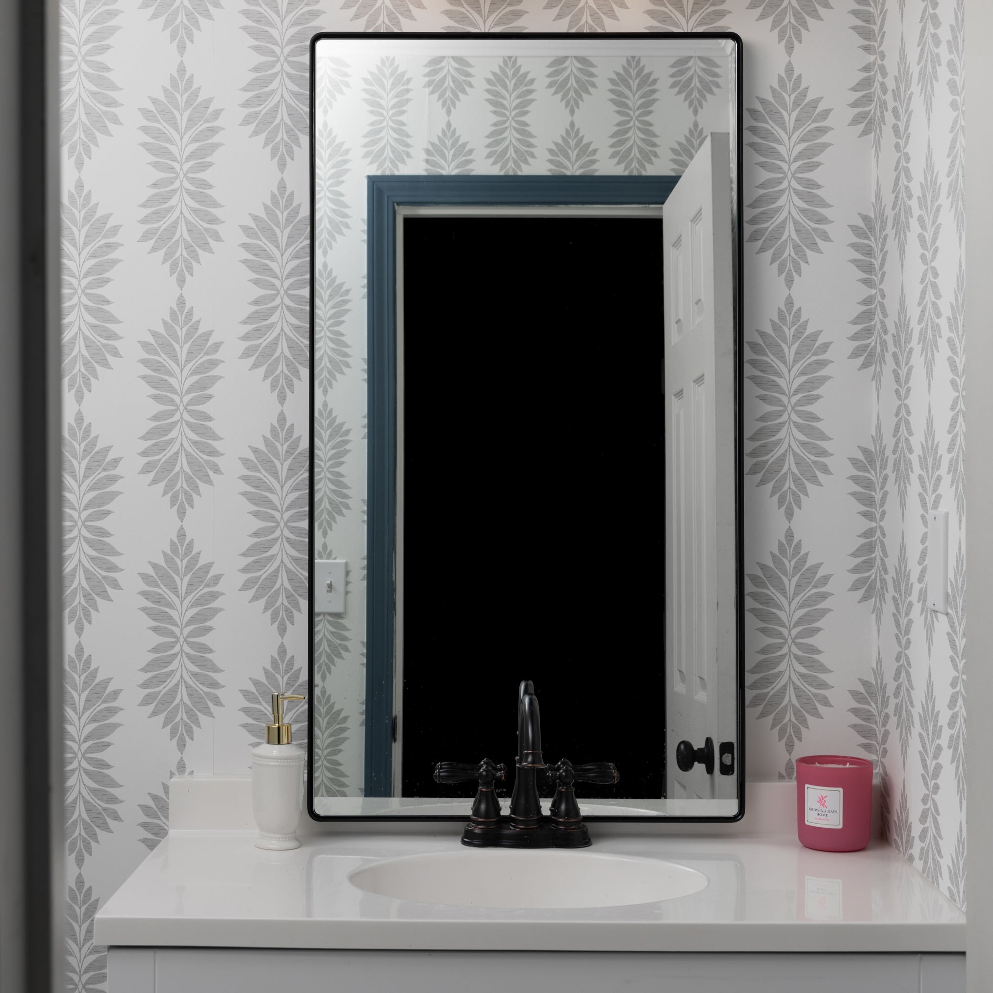 Kye 22x40 Rounded Rectangular Wall Mirror