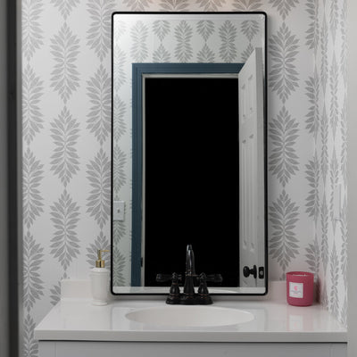Kye 22x40 Rounded Rectangular Wall Mirror