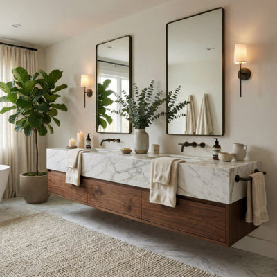 Kye 22x40 Rounded Rectangular Wall Mirror