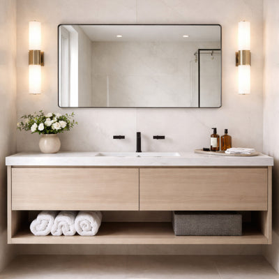 Kye 22x40 Rounded Rectangular Wall Mirror