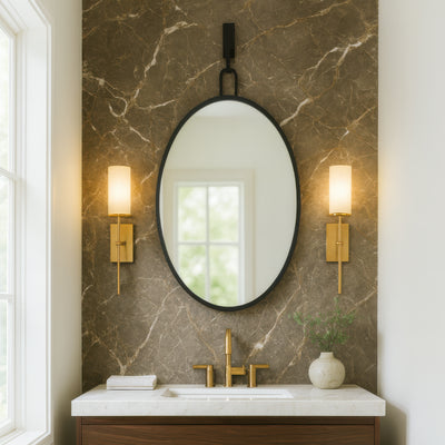 Stopwatch 22x30 Oval Powder Room Mirror