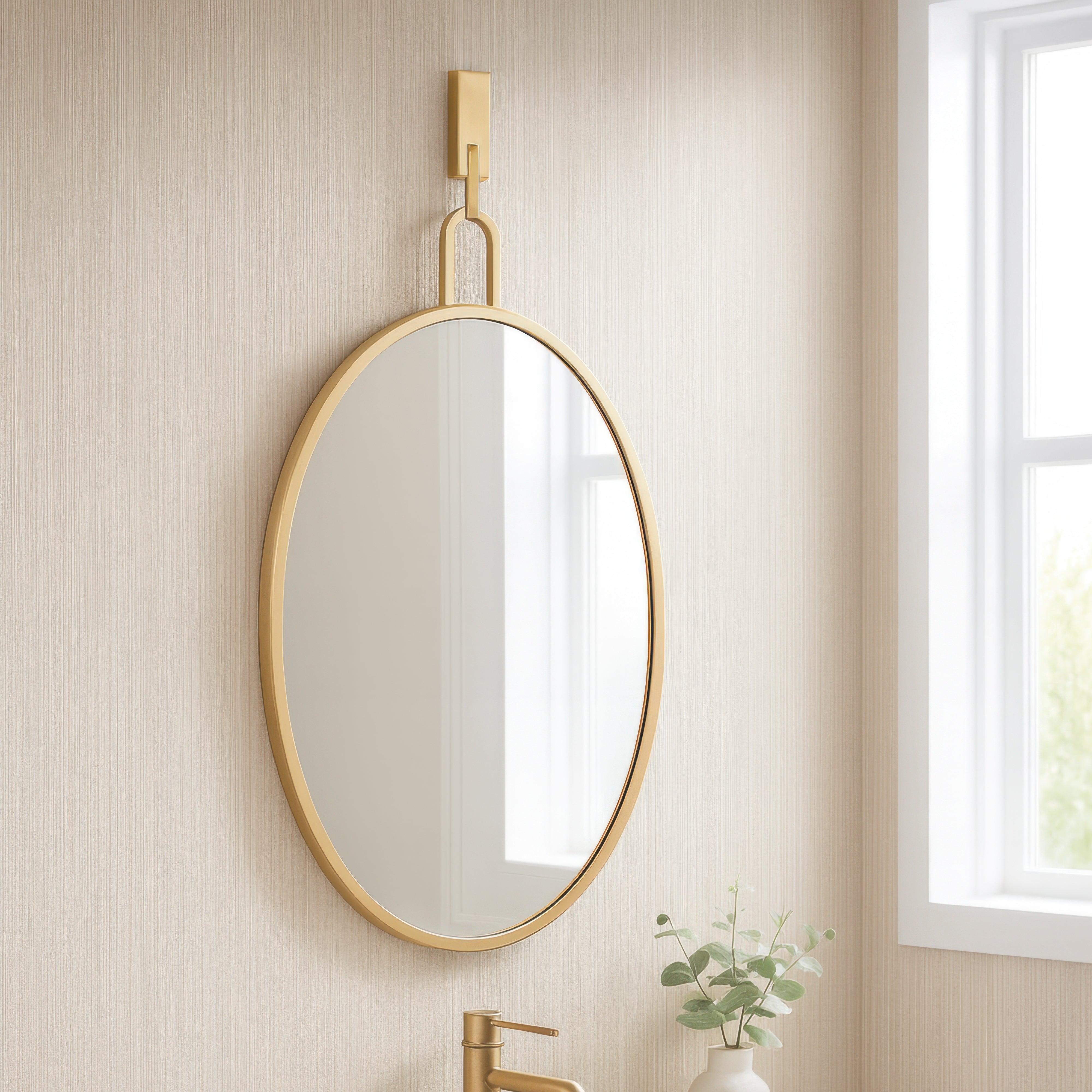 Stopwatch 22x30 Oval Powder Room Mirror