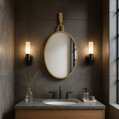 Stopwatch 22x30 Oval Powder Room Mirror