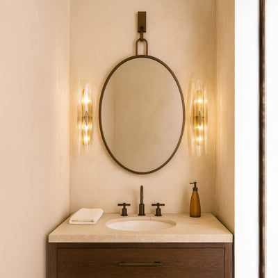 Stopwatch 22x30 Oval Powder Room Mirror