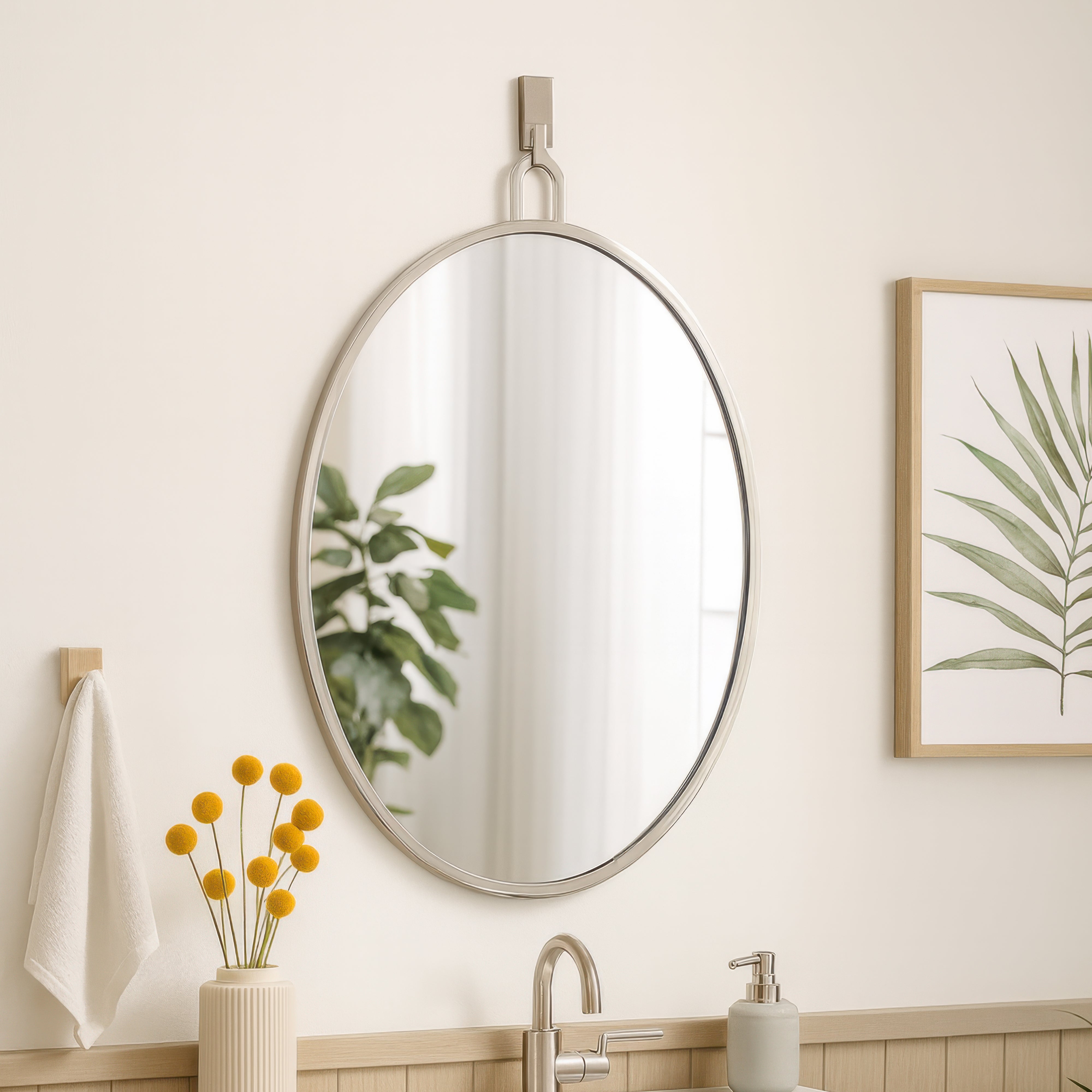 Stopwatch 22x30 Oval Powder Room Mirror