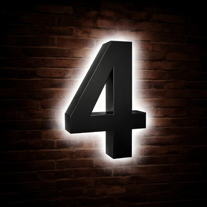 Illuminated Address Numbers - Stainless Steel - 6000K
