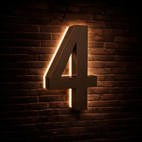 Illuminated Backlit House Numbers – Weather-Resistant LED Address Signs