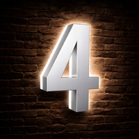 Illuminated Backlit House Numbers – Weather-Resistant LED Address Signs