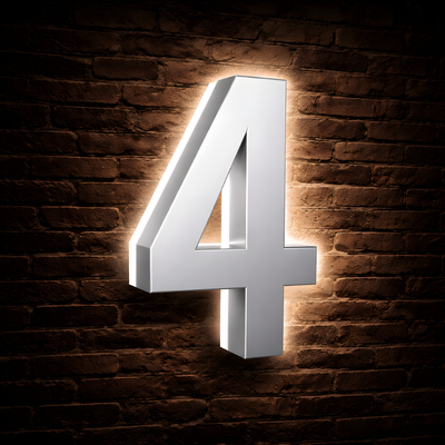 Illuminated Backlit House Numbers – Weather-Resistant LED Address Signs