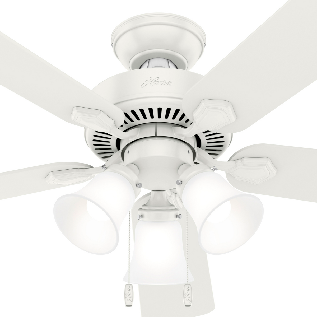 52 inch Swanson Fresh White Ceiling Fan with LED Light Kit