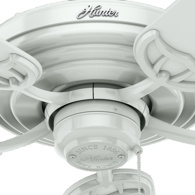 52 inch Sea Air White Indoor/Outdoor Ceiling Fan and Pull Chain