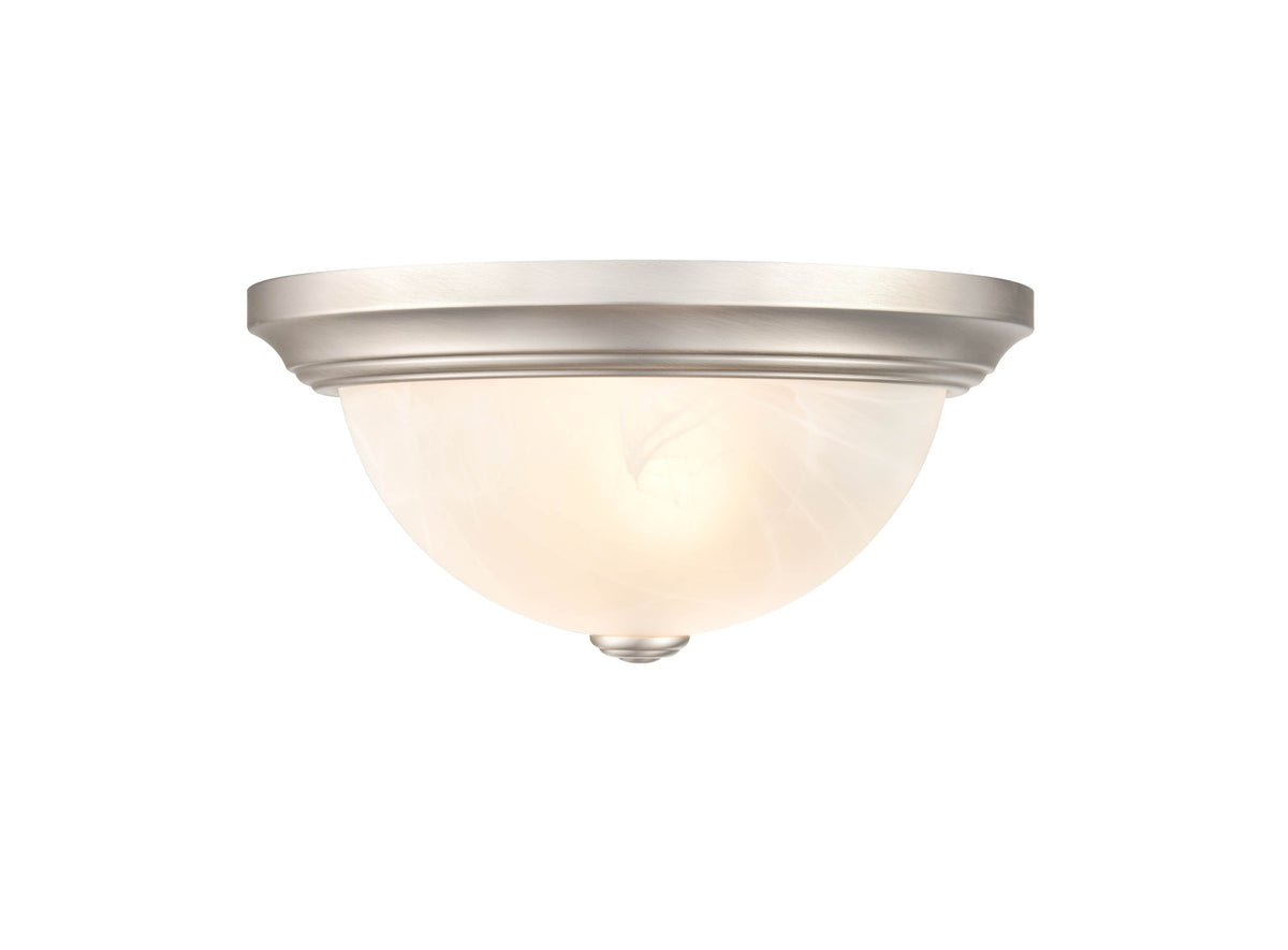5.5'' Whitton Satin Nickel 2 Light Flush Mount