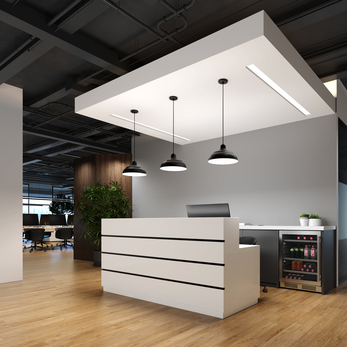 7.25'' R Series Satin Black 1 Light Pendant