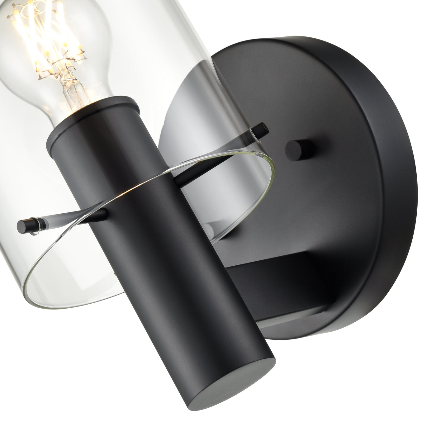 6'' Apolla Matte Black 1 Light Wall Sconce