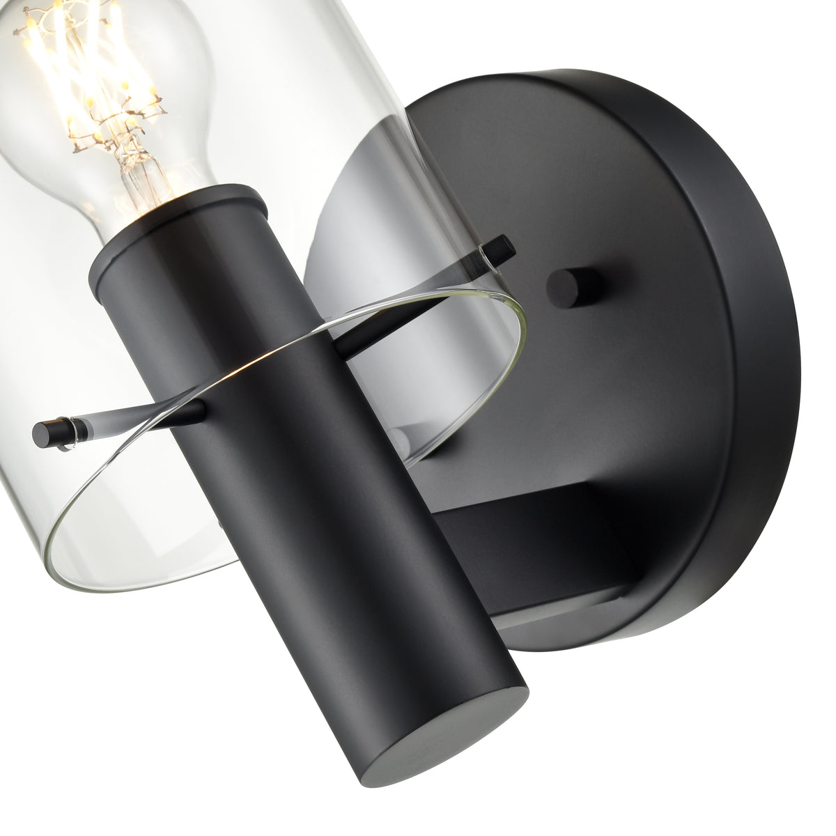 6'' Apolla Matte Black 1 Light Wall Sconce