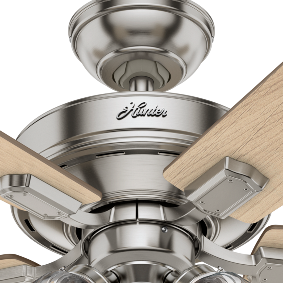 52 inch Crestfield Brushed Nickel Ceiling Fan with LED Light Kit and Pull Chain