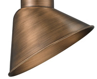 10'' Natural Copper Metal R Series Angle Shade