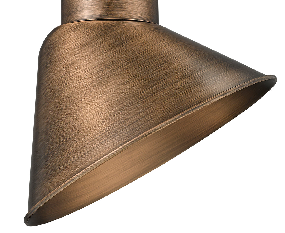10'' Natural Copper Metal R Series Angle Shade