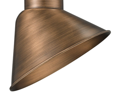 10'' Natural Copper Metal R Series Angle Shade